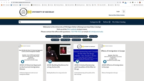 Thumbnail for OLLI Video Catalog Tour