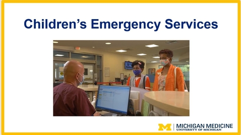 Thumbnail for entry Children's Emergency Services at C.S. Mott Children's Hospital