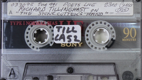 Thumbnail for Poets Live, 23rd Class, Richard Tillinghast on &quot;The Stonecutter's Hand,&quot; 1995, Side A