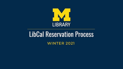 Thumbnail for How to reserve a study space at the Library using LibCal