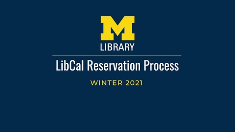 Thumbnail for entry How to reserve a study space at the Library using LibCal