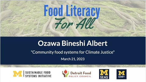 Thumbnail for entry Community Food Systems for Climate Justice