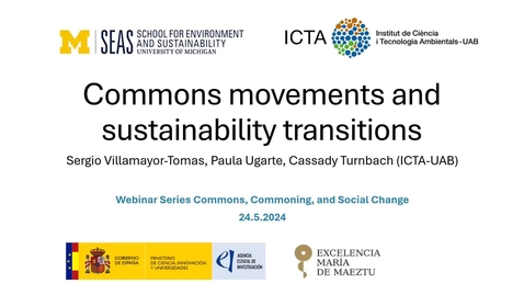 Thumbnail for Commons Movements and Sustainability Transitions