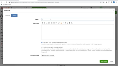 Thumbnail for Perusall Quizzes