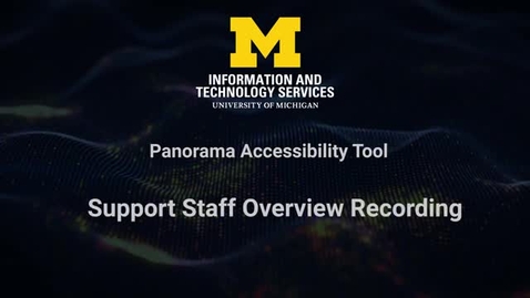 Thumbnail for Panorama Instructional Support Staff Training