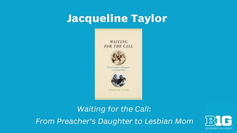 Thumbnail for Big Ten Open Books Author Spotlight - Jacqueline Taylor