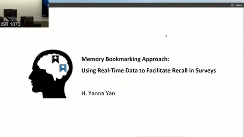 Thumbnail for JPSM/MPSM Seminar Series - Yanna Yan - April 4th 2018