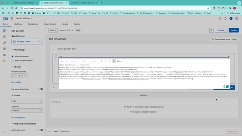 Thumbnail for How to Embed Video in Qualtrics Questions