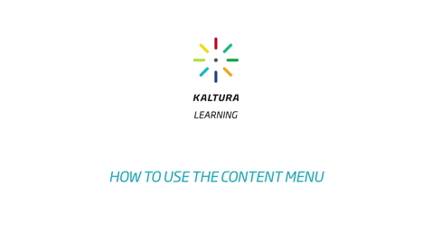 Thumbnail for How to use The Content Menu