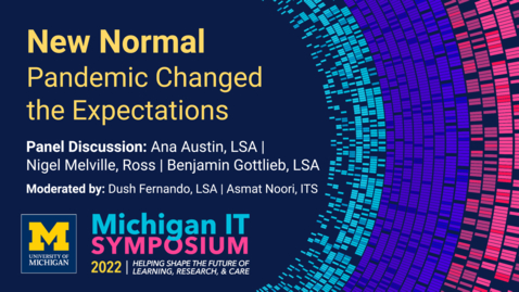 Thumbnail for New Normal - Pandemic Changed the Expectations (Panel Discussion)