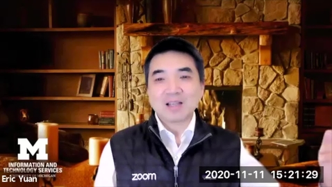 Thumbnail for entry 2020 Michigan IT Symposium Keynote: Fireside chat with Eric Yuan, Zoom CEO