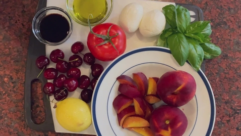 Thumbnail for entry Stone Fruit Caprese Salad