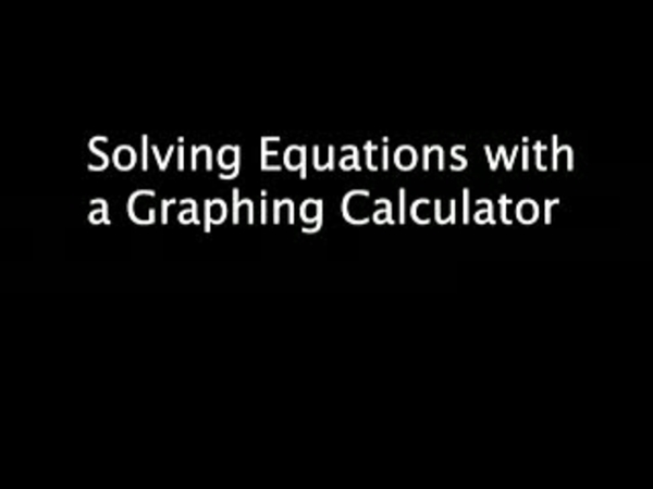 Chapter 0.1: Solving Linear Equations - 12) Calculator
