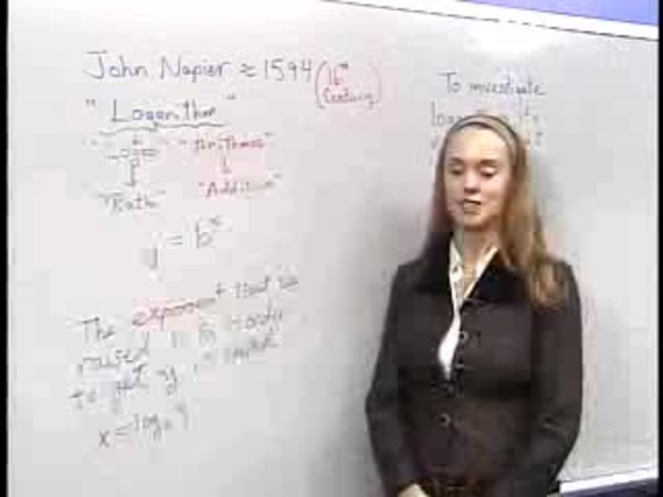 Chapter 2.5: Logarithmic Functions - 04) Inverse y equals 2 to x