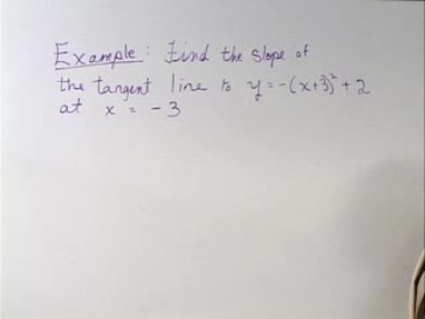 Chapter 3 1 Slope Of A Curve 11 Finding Slope Of Tangent To A