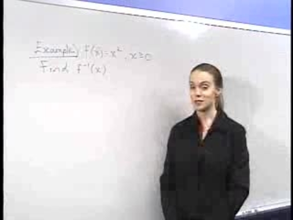 Chapter 2.1: Inverse Functions - 07) One to One Example