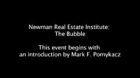 Thumbnail for entry New York Real Estate Market Panel: Is There a Bubble?