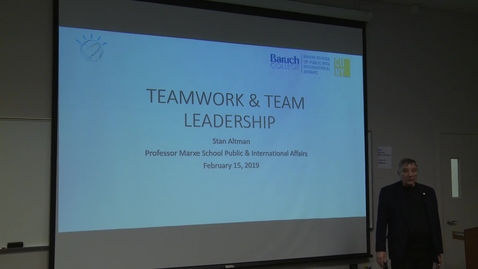 Thumbnail for entry 2019 CUNY IBM Watson Case Competition : Teamwork and Leadership
