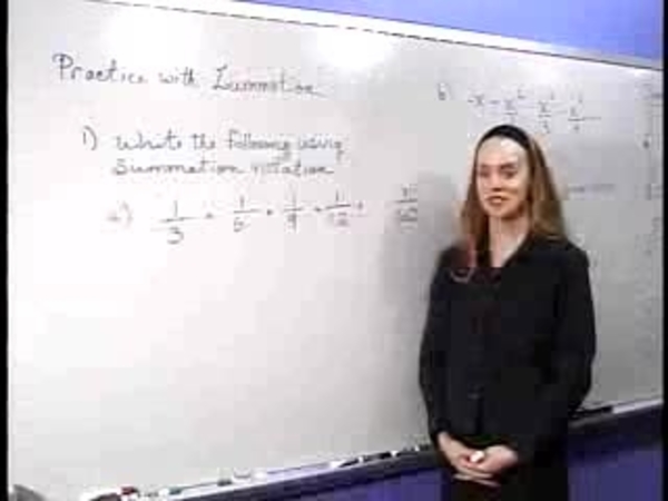 Chapter 3.5: Sigma Notation and Areas - 02) Practice with Summation