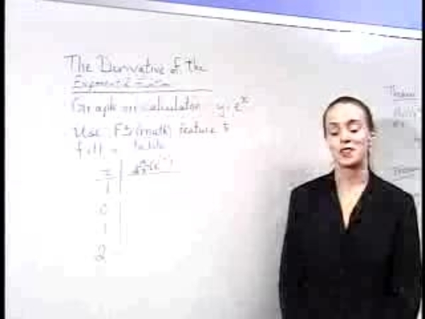 Chapter 2.4: The Derivative of e - 01) Investigating Derivative of e to x