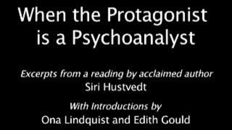 Thumbnail for entry Siri Hustvedt: When the Protagonist is a Psychoanalyist