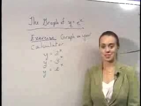 Chapter 2.3: The Number e - 05) Graph of e to x