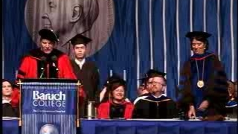 Thumbnail for entry Baruch College Commencement (2007, Morning Session): Degree Award, Zicklin School of Business