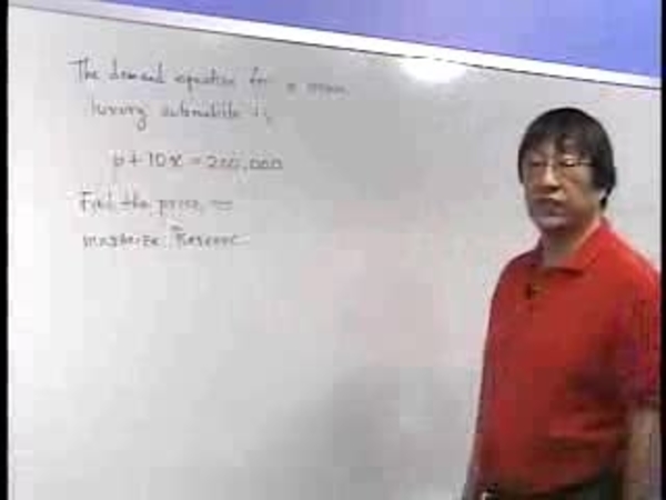 Chapter 1.5: Business and Economic Optimization Problems - 01) Example 1