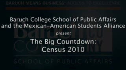 Thumbnail for entry The Big Countdown: Census 2010