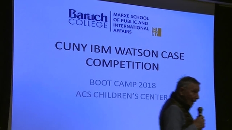 Thumbnail for entry CUNY-IBM Watson Case Competition 2018 Boot Camp 2