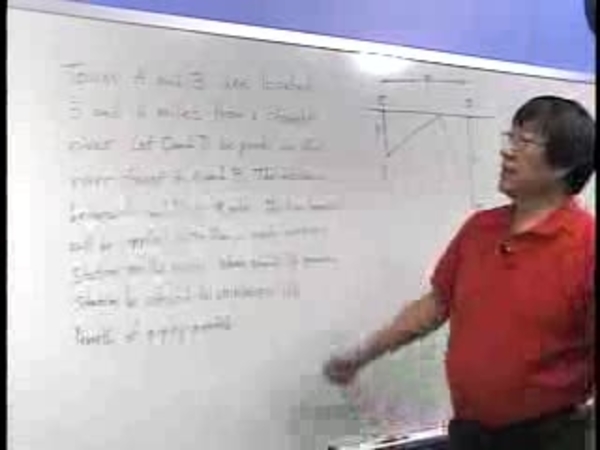 Chapter 1.4: Geometric Optimization Problems - 04) Example 5: River
