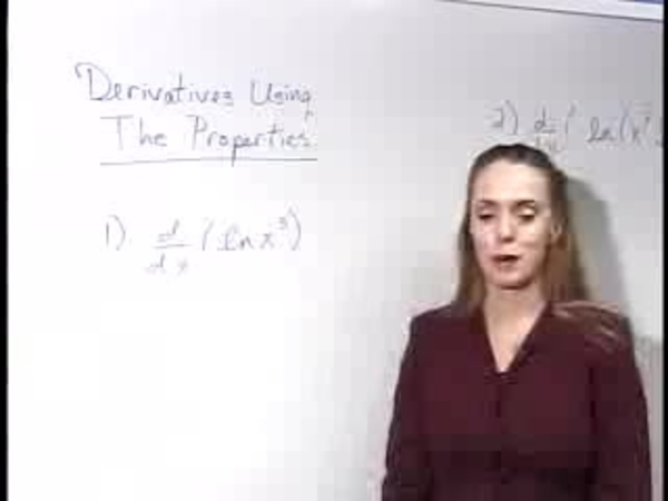 Chapter 2.6: Properties of Logarithmic Functions - 07) Derivatives Using Properties