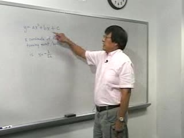 Chapter 1.4: Quadratic Functions - 08) Example 5