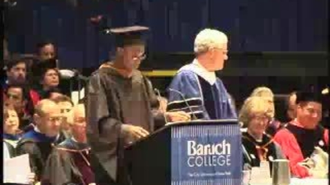 Thumbnail for entry Baruch College Commencement (2004): Presentation of Graduate Class Gift