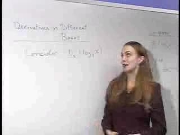 Chapter 2.6: Properties of Logarithmic Functions - 13) Derivative and Change of Base