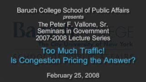 Thumbnail for entry Too Much Traffic: Is Congestion Pricing the Answer?