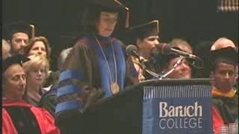 Thumbnail for entry Baruch College Commencement (2006): Class Gifts