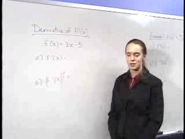 Chapter 2.1: Inverse Functions - 11) Derivative of Inverse Function