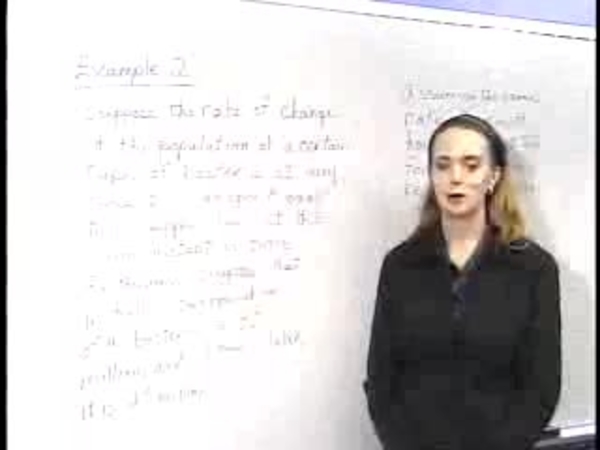 Chapter 2.7: Applications of Exponential and Logarithmic Functions - 03) Bacterial Growth Example