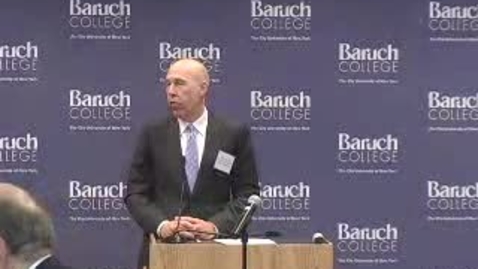 Thumbnail for entry Baruch Benchmark Society Luncheon 2011