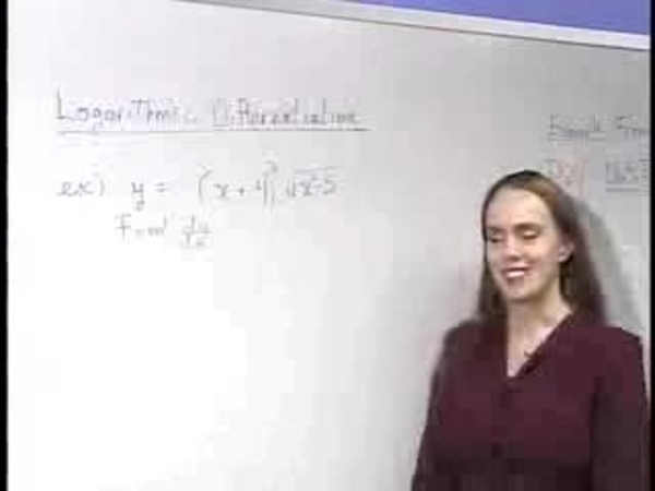 Chapter 2.6: Properties of Logarithmic Functions - 14) Logarithmic Differentiation