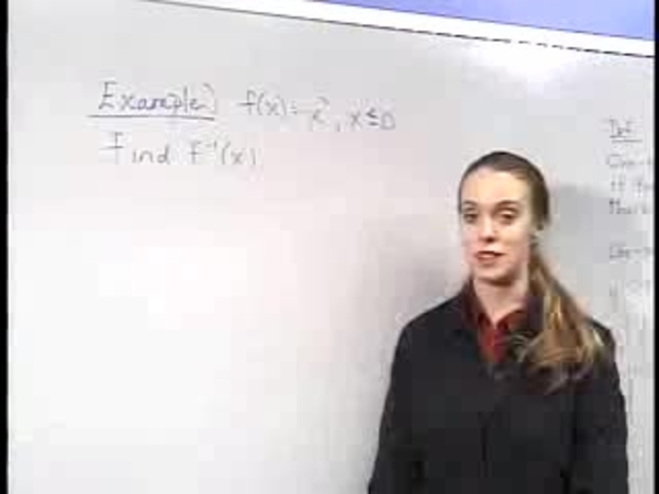 Chapter 2.1: Inverse Functions - 08) One to One Definition