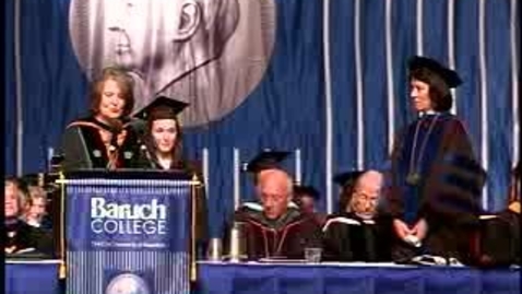 Thumbnail for entry Baruch College Commencement (2007, Afternoon Session): Degree Award, Weissman School of Arts and Sciences