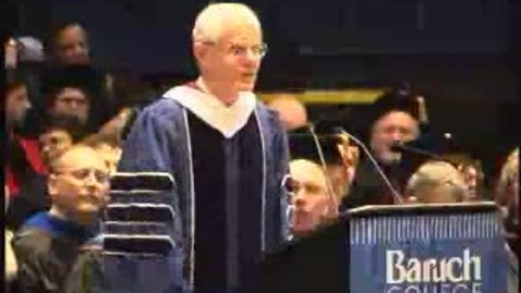 Thumbnail for entry Baruch College Commencement (2004): Ned Regan