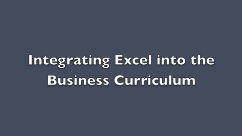 Thumbnail for entry Zicklin's Online Learning and Evaluation Initiative. Integrating Excel into the Business Curriculum: Interview with Prof. Bill Ferns