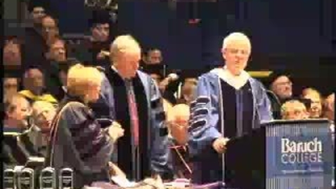 Thumbnail for entry Baruch College Commencement (2004): Honorary Degree Recipient Bill Donaldson