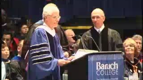 Thumbnail for entry Baruch College Commencement (2004): Honorary Degree Recipient David Coulter