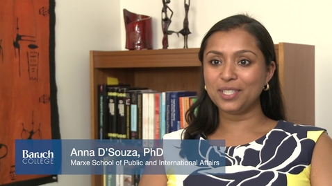 Thumbnail for entry Faculty Profile : Anna D'Souza