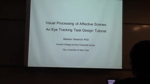 Thumbnail for entry Visual Processing of Affective Scenes: An Eye Tracking Task Tutorial