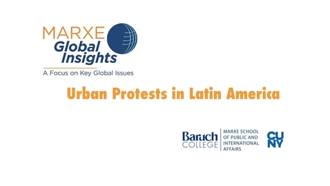 Thumbnail for entry Urban Protests in Latin America
